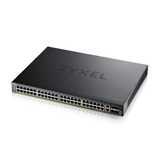 Obrázek Zyxel XGS2220-54HP, L3 Access Switch, 600W PoE, 40xPoE+/10xPoE++, 48x1G RJ45 2x10mG RJ45, 4x10G SFP+ Uplink, incl. 1 yr