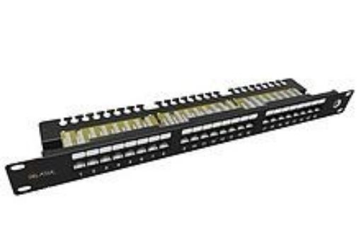 Obrázek Solarix Patch panel 24 x RJ45 CAT6 UTP s vyvazovací lištou 1U SX24L-6-UTP-BK-N