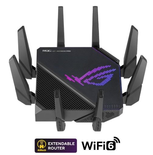 Obrázek ASUS ROG Rapture GT-AX11000 Pro (AX11000) Extendable Gaming Router, 10G & 2.5G porty, Aimesh, 4G/5G Mobile Tethering