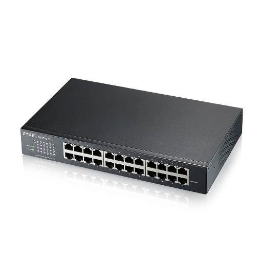 Obrázek Zyxel GS1915-24E, 24-port GbE Smart hybrid mode Switch, standalone or NebulaFlex Cloud, rackmount, fanless