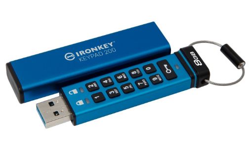 Obrázek Kingston Flash Disk IronKey 8GB Keypad 200 encrypted USB flash drive