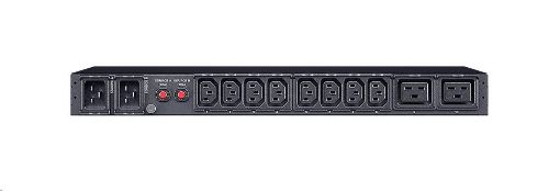 Obrázek CyberPower Rack ATS Metered, 1U, 16A, (8)C13 (2)C19, IEC-320 C20 (2)