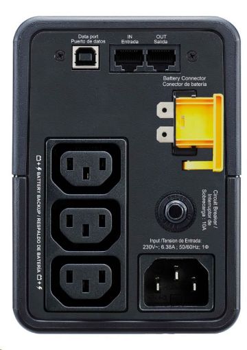 Obrázek APC Back-UPS 500VA, 230V, AVR, IEC Sockets (300W)