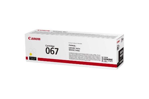 Obrázek Canon TONER 067 žlutá pro i-SENSYS LBP631Cw, LBP633Cdwa, MF651Cw, MF655Cdw, MF657Cdw (1250 str.)