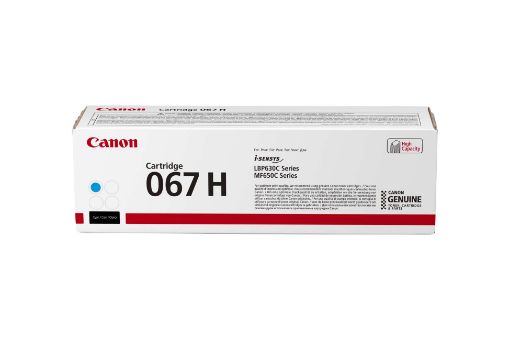 Obrázek Canon TONER 067H azurová i-SENSYS LBP631Cw, LBP633Cdw, MF651Cw, MF655Cdw, MF657Cdw (2350 str.)