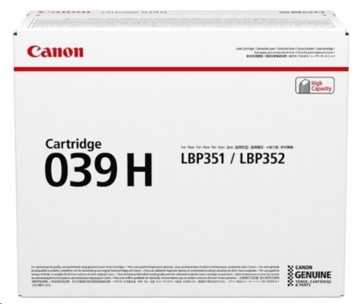 Obrázek Canon TONER  CRG 039 černý pro i-Sensys LBP 351 a 352 (11 000 str.)