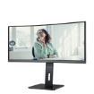 Obrázek AOC MT VA LCD WLED 34" CU34P3CV - VA panel, 3440x1440, HDMI, DP, USB-C, 4xUSB 3.2, repro, vysk. stavitelny, zakriven