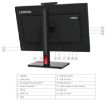 Obrázek LENOVO LCD T24v-30 - 23.8”,IPS,matný,16:9,1920x1080,178/178,4ms/6ms,250cd/m2,1000:1,VGA,DP,HDMI,4xUSB,VESA,cam,rep,Pivot