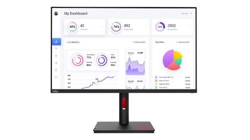 Obrázek LENOVO LCD T32p-30 - 31.5",IPS,16:9,3840x2160,350cdm,1000:1,4ms/6ms,RJ45,HDMI,DP,USB-C,VESA,Pivot