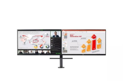 Obrázek LG MT IPS LCD LED 27" 27QP88DP - IPS panel, dual monitor, 2560x1440, HDMI, DP, USB-C, daisy chain, ergonomicky stojan