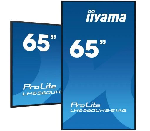 Obrázek Iiyama ProLite LH6560UHS-B1AG , 164cm (64,6''), 4K, USB, Wi-Fi, black