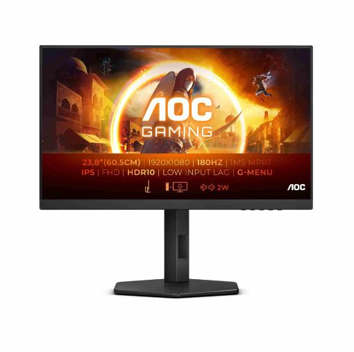 Obrázek AOC MT IPS LCD WLED 27" 27G4X - IPS panel, 180Hz, 0,5ms, 1920x1080, 2xHDMI, DP, repro, pivot