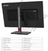 Obrázek LENOVO LCD P27pz-30 - 27",IPS,matný,16:9,3840x2160,650cd,4ms/6ms,1000:1,USB-C,RJ-45,HDMI,,DP,VESA,Pivot