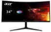 Obrázek ACER LCD Nitro XZ342CUV3bmiiphx, 86cm (34") VA LED Curved, 3440x1440,180Hz,400nit,HDMI,DP,Audio,Repro,VESA,HgtAdj