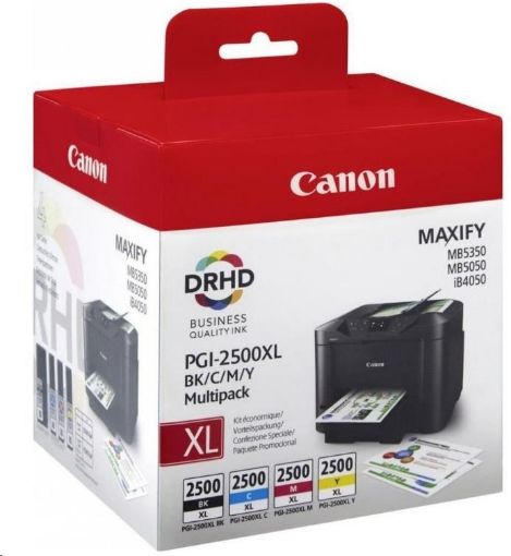 Obrázek Canon CARTRIDGE PGI-2500XL multipack pro Maxify iB4050, iB4150, MB5050, MB515x, MB5350, MB545x (1295 str.)