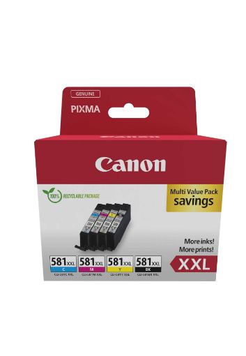 Obrázek Canon CARTRIDGE CLI-581XXL C/M/Y/BK MULTI-PACK SEC pro PIXMA TS515x, TS615x, TS815x, TS915x, TR7550, TR8550