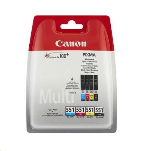 Obrázek Canon CARTRIDGE CLI-571XL C/M/Y/BK PHOTO VALUE Multi-Pack pro PIXMA MG575x, MG6850x, MG775x, TS6052 (645 str.)