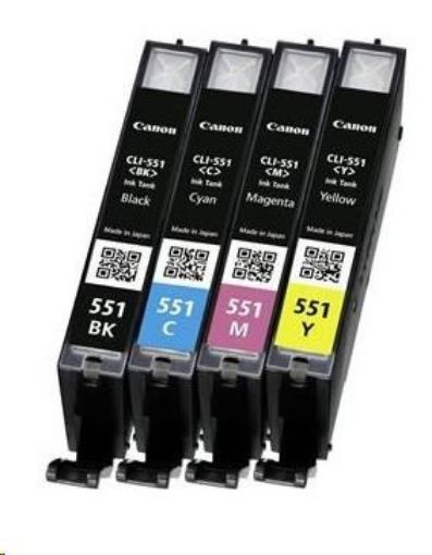 Obrázek Canon CARTRIDGE CLI-551 multi pack pro Pixma iP, Pixma iX, Pixma MG a Pixma MX 6850, 725x, 925, 8750 (300 str.)