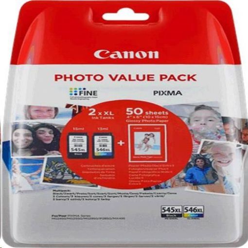 Obrázek Canon CARTRIDGE PG-545XL/CL-546XL-fotopapír GP 501 multipack pro Pixma MG a Pixma TS 305, 3150, 3151 (400 str.)