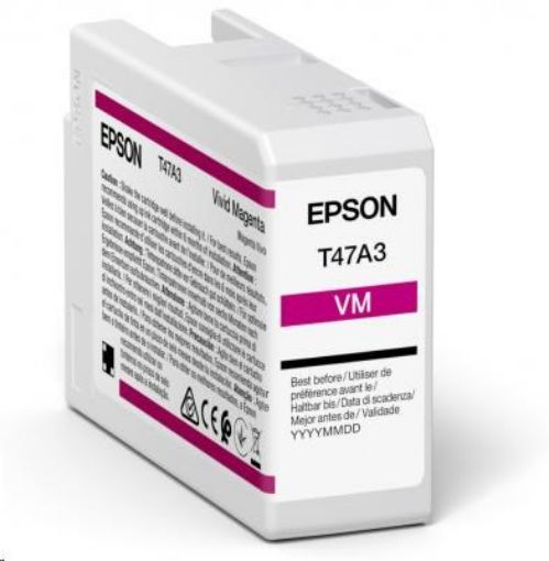 Obrázek EPSON ink Singlepack Vivid Magenta T47A3 UltraChrome Pro 10 ink 50ml