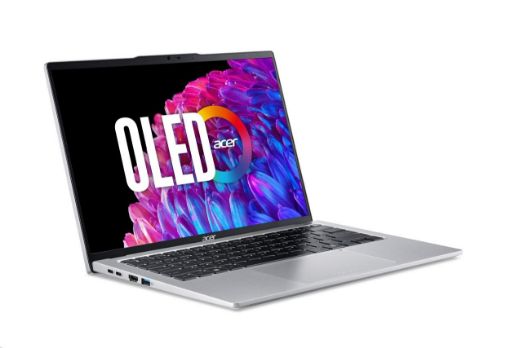 Obrázek ACER NTB Swift Go 14 (SFG14-73-56HN), Core Ultra 5 125H,14," 2880x1800,16GB,1TB SSD,Intel Arc,W11H,Pure Silver