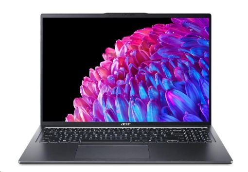 Obrázek ACER NTB Swift Go 16 (SFG16-72-556T), Core Ultra 5 125U,16" 1920x1200,16GB,512GB SSD,Intel Arc,W11H,Gray