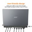 Obrázek ACER 13in1 Type C Minidock: 3*USB3; 1*USB C; SD/TF; 2*HDMI; DP; RJ45; USB C; 3.5mm Audio