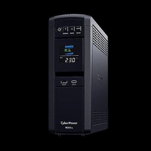 Obrázek CyberPower PFC SineWave LCD GP UPS 1600VA/1000W, Schuko zásuvky