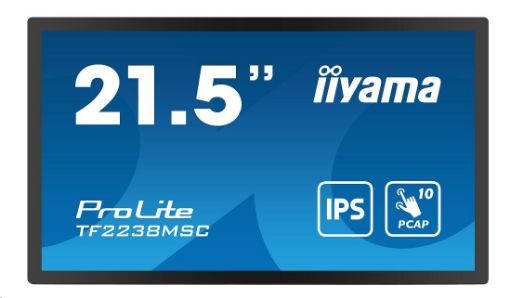 Obrázek Iiyama ProLite open-frame LCDs, 54.6cm (21.5''), Projected Capacitive, 10 TP, Full HD, USB, kit (USB), black