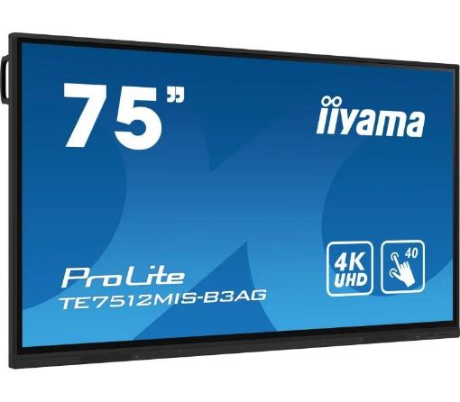 Obrázek Iiyama ProLite IDS, 24/7, 190.5 cm (75''), PureTouch-IR, 4K, USB, USB-C, Ethernet, Wi-Fi, kit (USB), black