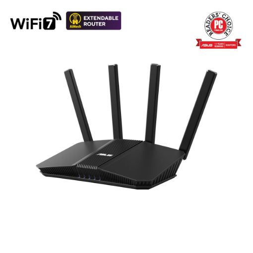 Obrázek ASUS Router RT-BE58U WiFi 7, AiMesh, Dual Band, 1xWAN, 4xLAN