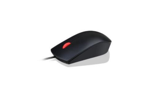 Obrázek LENOVO myš drátová Essential USB Mouse - 1600dpi, Optical, USB, 3 tlačítka, černá