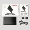 Obrázek AXAGON EE25-A6C, USB-C 3.2 Gen 1 - SATA 6G 2.5" kovový RAW box, bezšroubkový