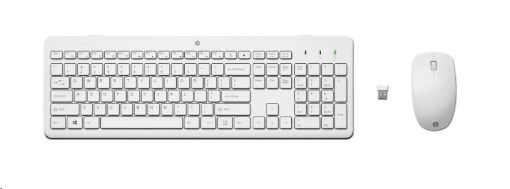 Obrázek HP 230 Wireless Mouse and Keyboard Combo (White) CZ/SK - bezdrátová klávesnice a myš