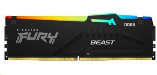 Obrázek KINGSTON DIMM DDR5 16GB 5600MT/s CL36 FURY Beast RGB EXPO