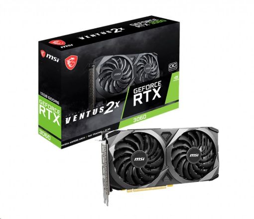 Obrázek MSI VGA NVIDIA GeForce RTX 3060 VENTUS 2X 12G OC, 12G GDDR6, 3xDP, 1xHDMI