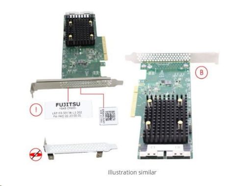 Obrázek FUJITSU RAID CP600i FH/LP - PSAS - RAID Levels  0, 1, 10 - 8ks HDD - no cache - TX1320M6 TX1330M6 RX1330M6 RX1440M2