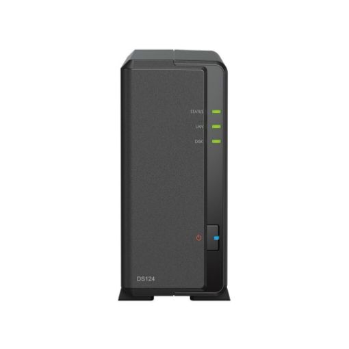 Obrázek Synology DS124 DiskStation (4C/RealtekRTD1619B/1,7GHz/1GBRAM/1xSATA/2xUSB3.2/1xGbE)