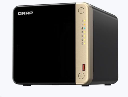 Obrázek QNAP TS-464-8G (4C/CeleronN5095/2,9GHz/8GBRAM/4xSATA/2xM.2/2x2,5GbE/2xUSB2.0/2xUSB3.2/1xPCIe/1xHDMI)