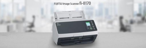 Obrázek FUJITSU-RICOH skener Fi-8170 A4, průchodový, 70ppm, 600dpi, LAN RJ45-1000, USB 3.2,ADF 100listů, 10000 listů za den