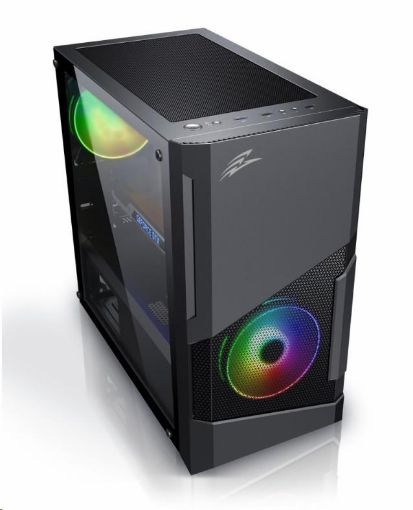 Obrázek EVOLVEO M5, case mATX, průhledná bočnice, černá