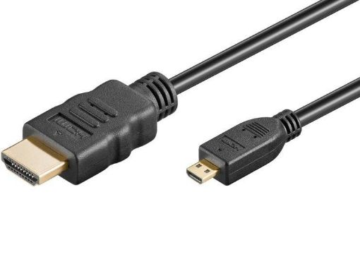 Obrázek PremiumCord 4K kabel HDMI A - HDMI micro D, 2m