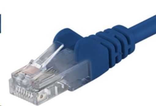 Obrázek PremiumCord Patch kabel UTP RJ45-RJ45 CAT6 0.5m modrá