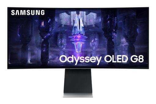 Obrázek SAMSUNG MT LED LCD Gaming Smart Monitor 34" Odyssey G8 Neo - OLED QHD, prohnutý,1000R,240Hz, 0,1ms,BT,Wifi,Pivot