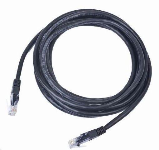 Obrázek GEMBIRD kabel patchcord Cat5e UTP 0,5m, černý