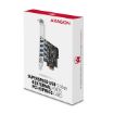 Obrázek AXAGON PCEU-43RS, PCIe řadič, 4x USB 3.2 Gen 1 port, 5 Gbps, napájení z PCIe nebo SATA, SP & LP