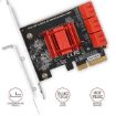 Obrázek AXAGON PCES-SA6, PCIe řadič - 6x interní SATA 6G port, ASM1166, SP & LP