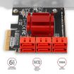 Obrázek AXAGON PCES-SA6, PCIe řadič - 6x interní SATA 6G port, ASM1166, SP & LP