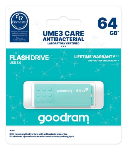 Obrázek GOODRAM Flash Disk 64GB UME3, USB 3.0, CARE