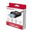 Obrázek AXAGON CRE-SM3SD, USB-A FlatReader 4-slot čtečka Smart card (eObčanka) + SD/microSD/SIM, kabel 1.3 m